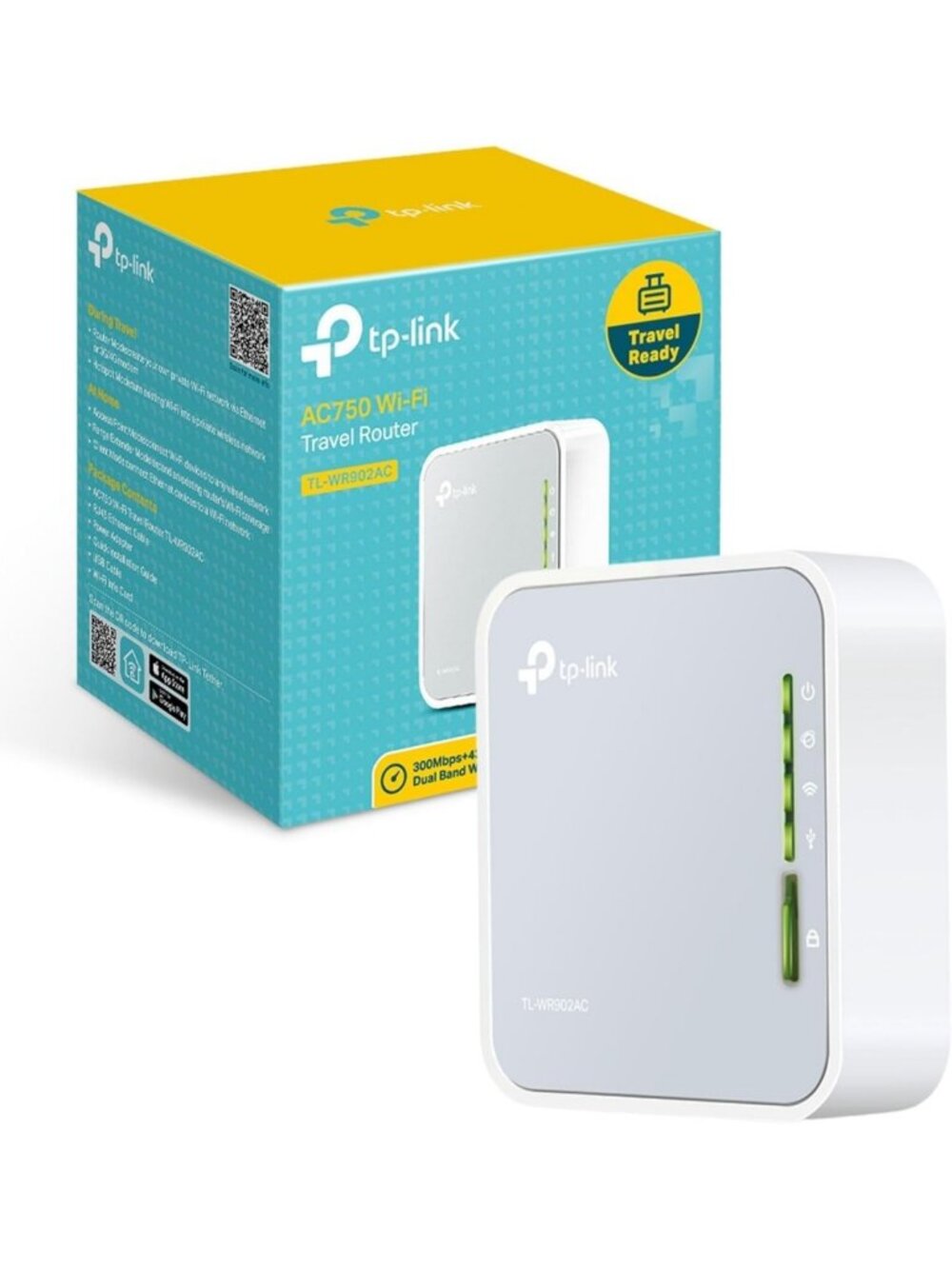 Portable WiFi Travel Router - High-Speed WiFi 5, Compact Design for On-the-Go